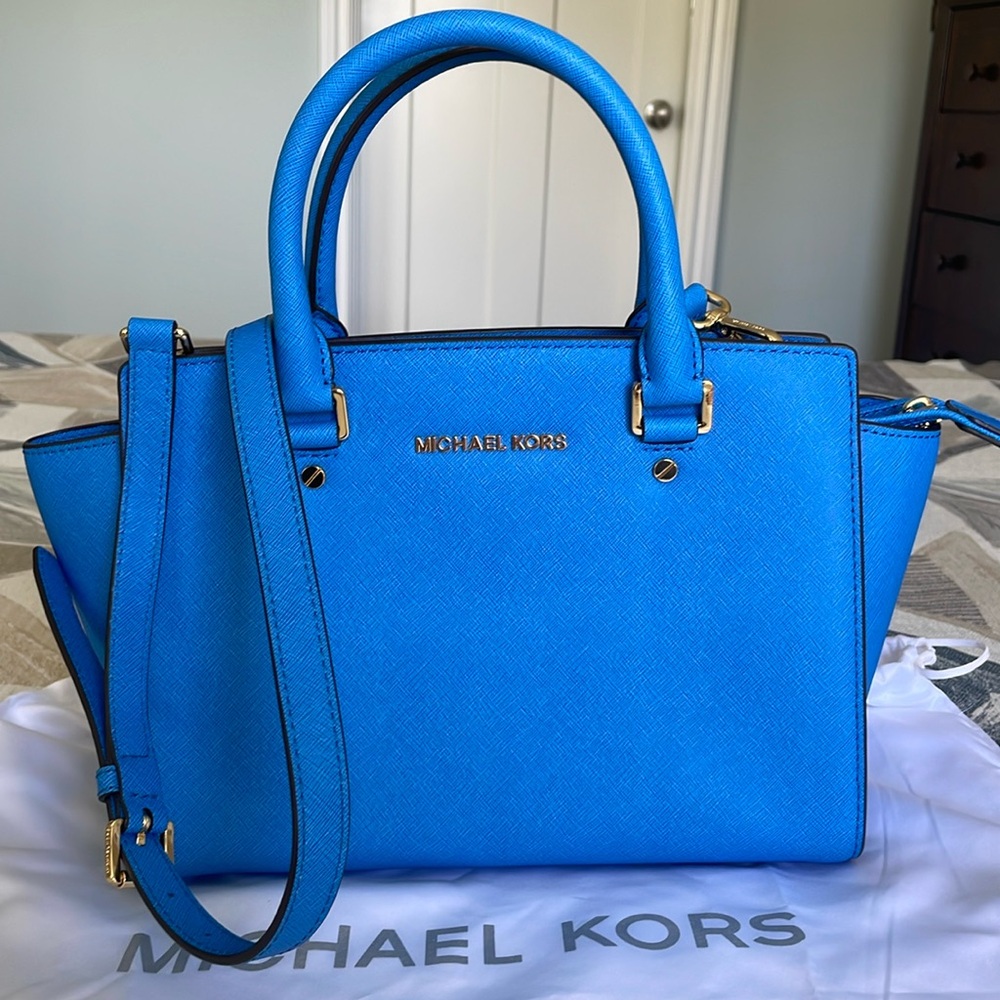 Michael Kors Selma Saffiano Leather Medium Satchel